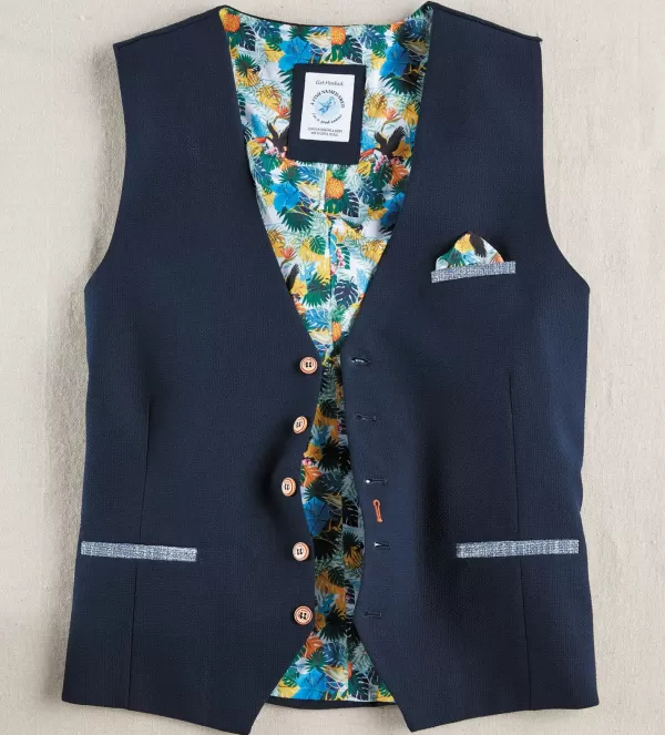 A Fish Named Fred Seersucker Vest- Vests