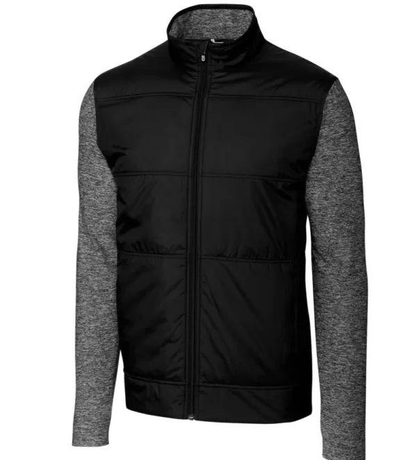 Cutter u0026 Buck Cutter & Buck Drytec Stealth Full Zip Wind Knit- Casual & Active