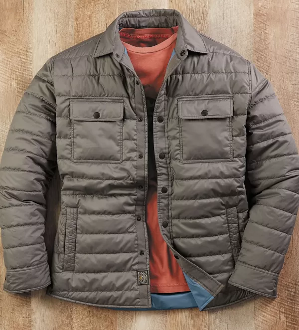 Faherty Atmosphere Quilted Shirt Jacket- Casual & Active