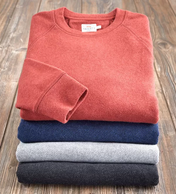 Faherty Legend Crewneck Sweatshirt- Pullovers & Layers