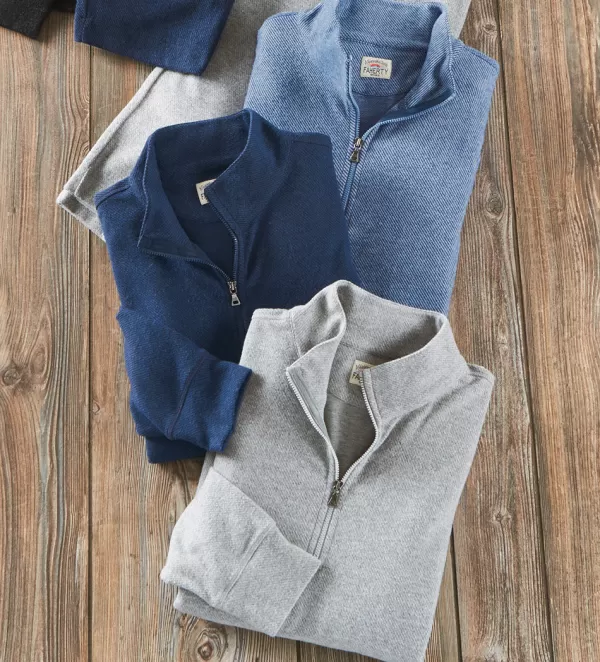 Faherty Legend Quarter-Zip Sweater- Pullovers & Layers