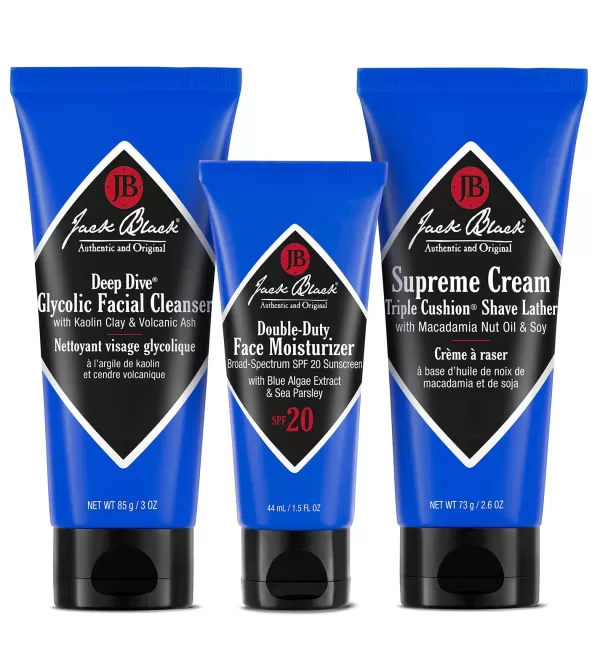 Jack Black Shave Essentials Set- Grooming & Skincare