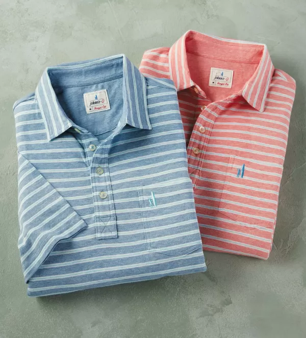 Johnnie-O Matthis Stripe Polo- Polos & Knits