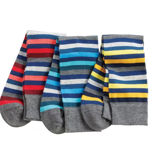 Marcoliani Rainbow Stripe Anklet Socks- Socks