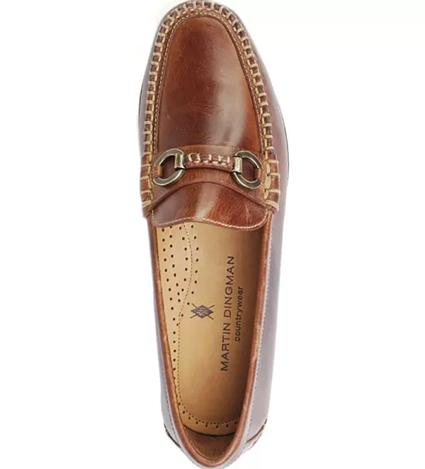 Martin Dingman Old Row Horse Bit Leather Loafer- Dress Shoes