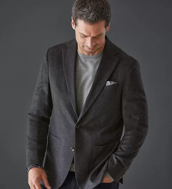 Patrick James Cashmere Solid Sport Coat- Sport Coats