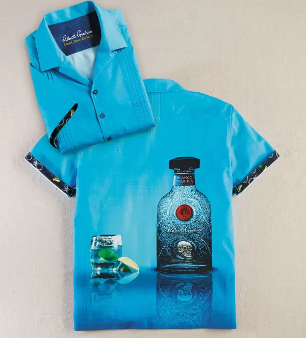 Robert Graham Patrick James Exclusive Tequila Blanco Shirt- Short Sleeve Sport Shirts