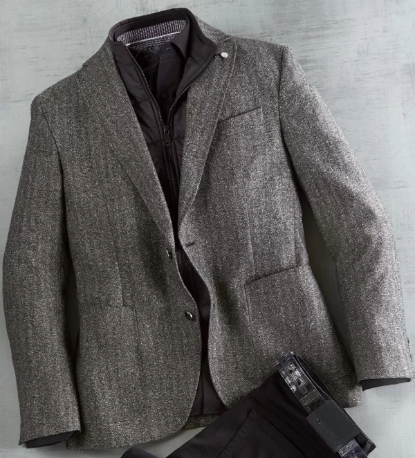 Patrick James Herringbone Sport Coat- Sport Coats