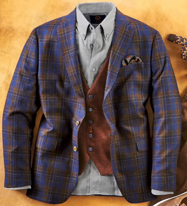 Patrick James Plaid Sport Coat- Sport Coats