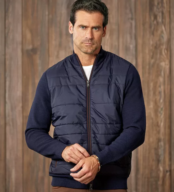 Patrick James Quilted Sweater Jacket- Casual & Active