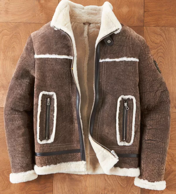 Patrick James Shearling Bomber- Leather & Suede