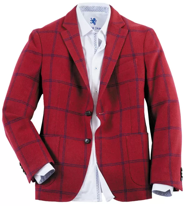 Brent Kestin Inc Patrick James Windowpane Sport Coat- Sport Coats