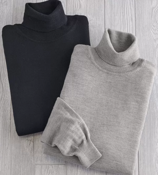 Reserve Australian Wool Turtleneck Sweater- Pullovers & Layers