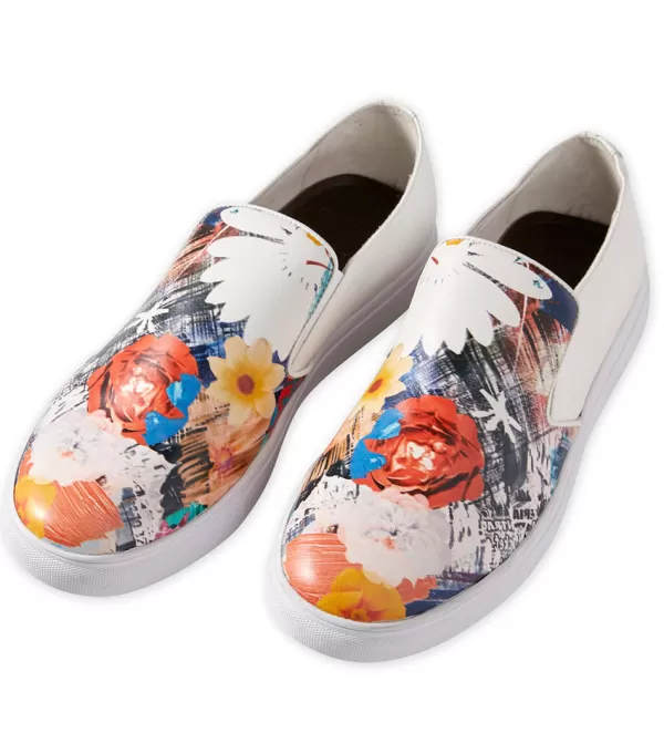 Robert Graham Buddy Floral Leather Slip-On Shoes- Casual Shoes