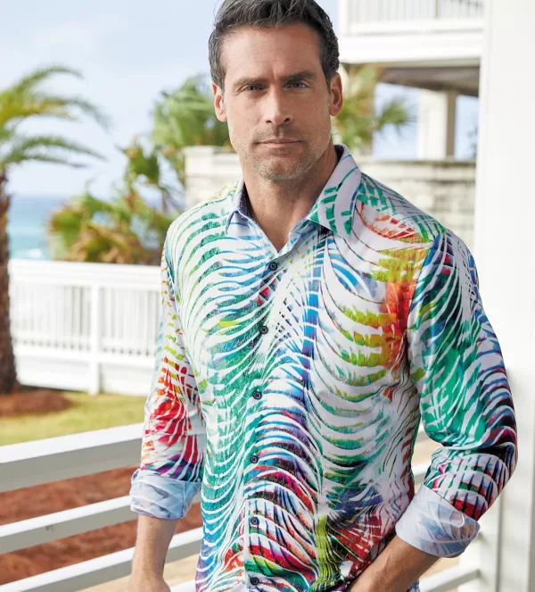 Robert Graham Danceteria Shirt- Long Sleeve Sport Shirts