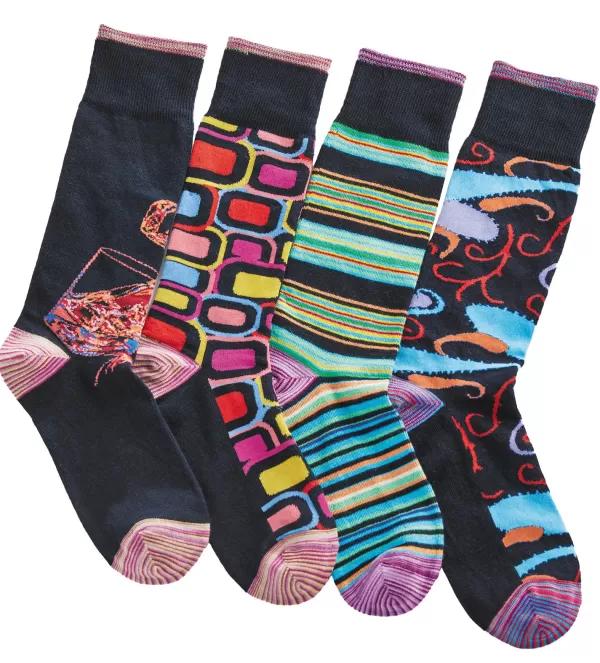 Robert Graham Fawcett Pour Whiskey Anklet Socks- Socks