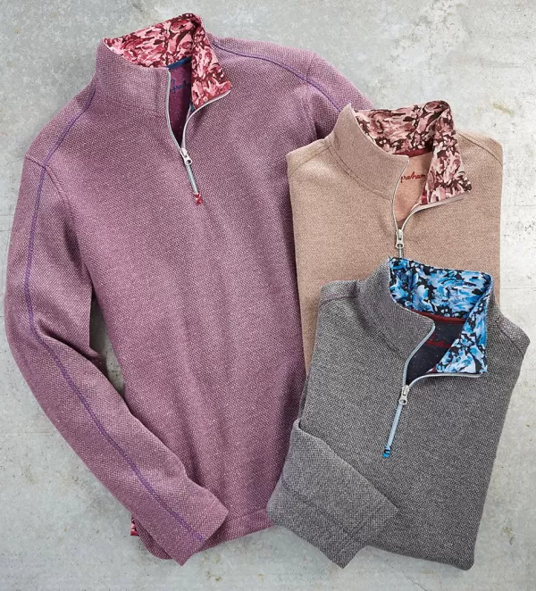 Robert Graham Greensboro Quarter-Zip Pullover- Pullovers & Layers