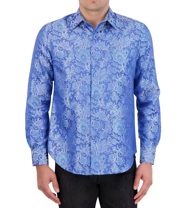 Robert Graham Long Sleeve Portiere Le Shirt- Long Sleeve Sport Shirts