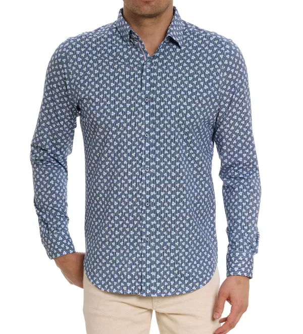 Robert Graham Long Sleeve Senan Knit Shirt- Polos & Knits