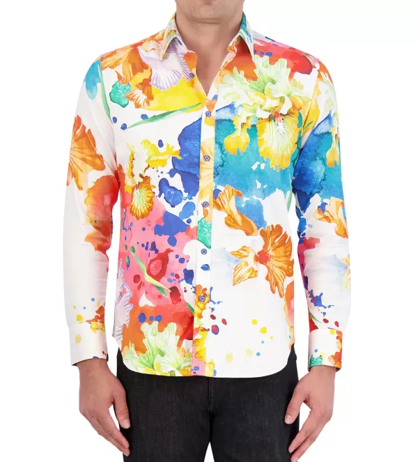 Robert Graham Long Sleeve Sorrentine Shirt- Long Sleeve Sport Shirts