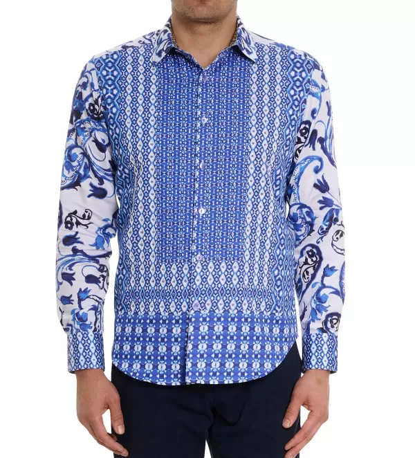 Robert Graham Long Sleeve Thera Le Shirt- Long Sleeve Sport Shirts