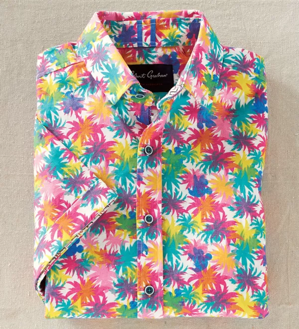 Robert Graham Palm Cove Short Sleeve Sport Shirt- Short Sleeve Sport Shirts