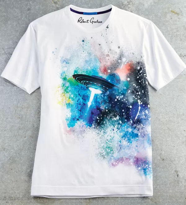 Robert Graham Short Sleeve Explosive Ufo Tee- Tees