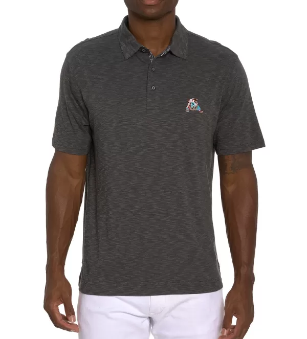 Robert Graham Short Sleeve Vandam Knit Polo- Polos & Knits