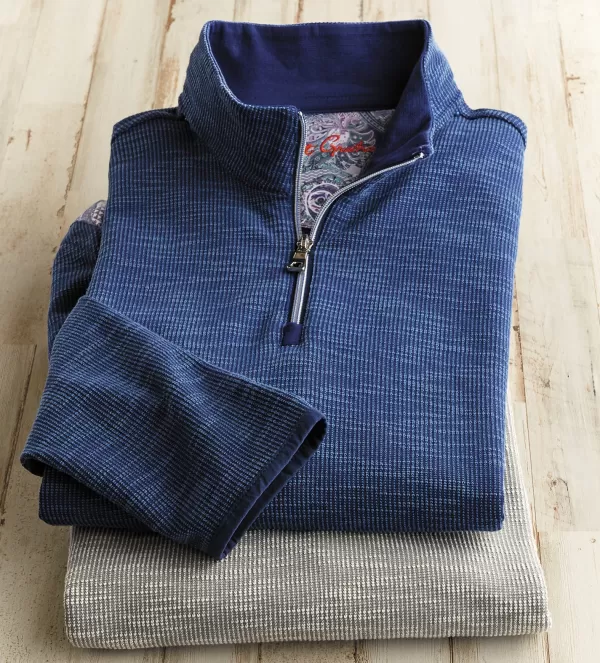 Robert Graham Spielberg Quarter-Zip- Pullovers & Layers