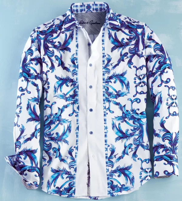 Robert Graham Zuma Paisley Shirt- Long Sleeve Sport Shirts