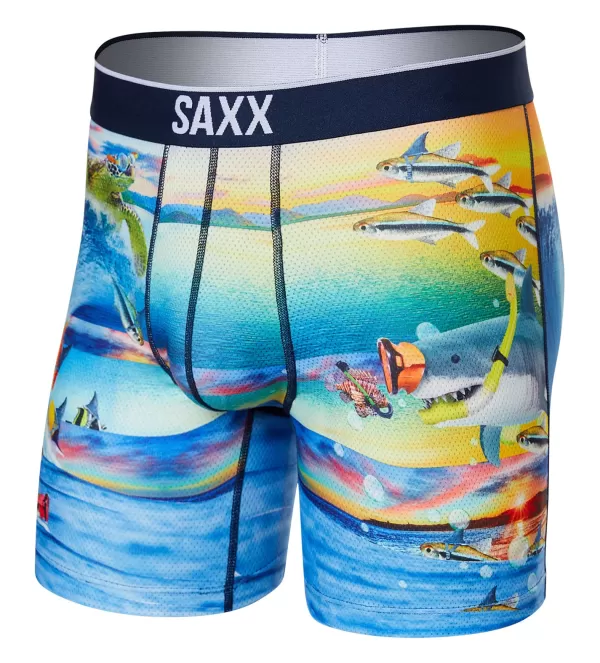 SAXX Locals Only Volt Boxer Briefs- Underwear