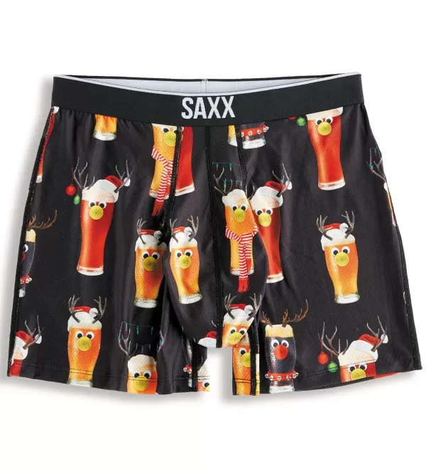 SAXX Reinbeer Xmas Print Boxer Brief- Underwear