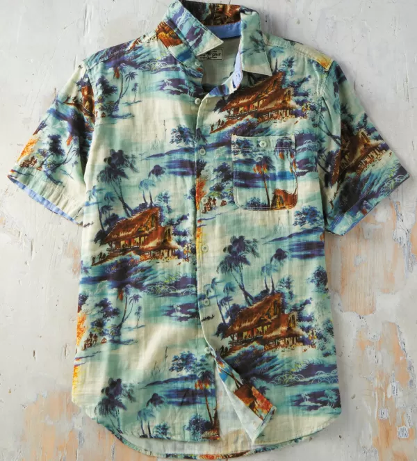 True Grit South Pacific Shirt- Short Sleeve Sport Shirts