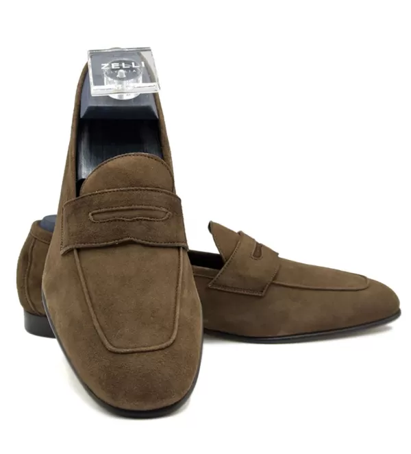 Zelli Tasca Sueded Goatskin Loafer- Casual Shoes